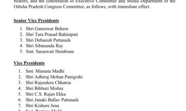 Congress Appoints New Office-Bearers For Odisha unit