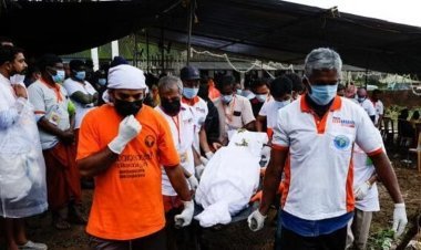 The body of a victim of the Wayanad landslide has been transported to Odisha.